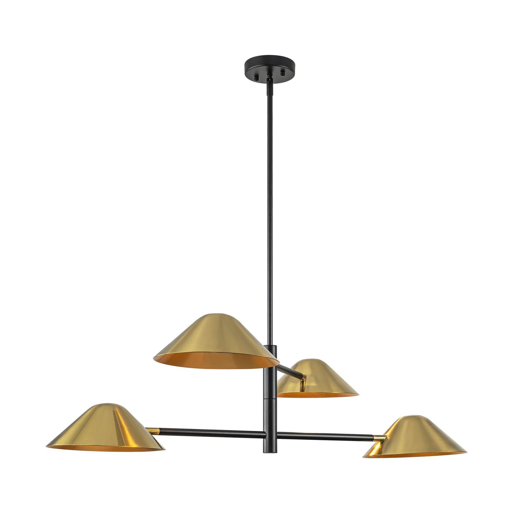 Verala 4-Light Dimmable Linear Mid-Century Modern Chandelier (40"-59") 3