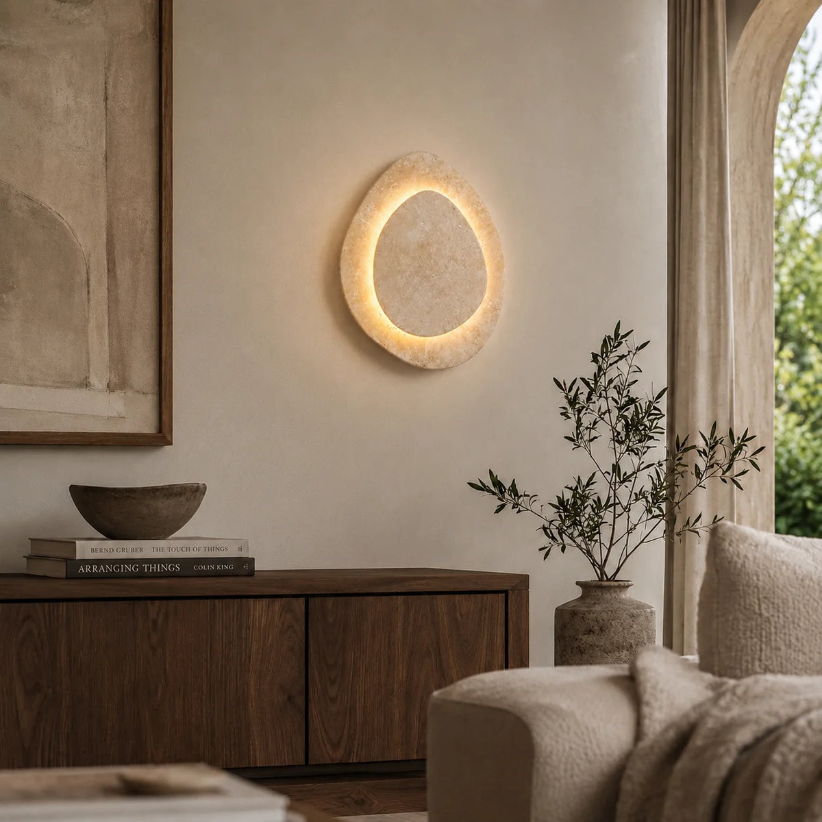 Verune Travertine Wall Lamp 5