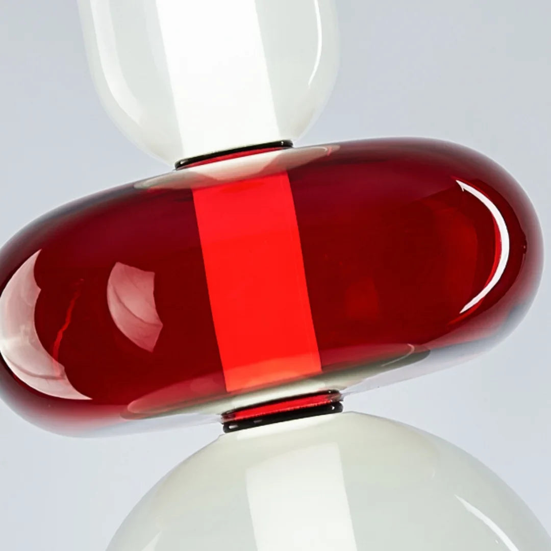 LuxRoyale Modern Glass LED Pendant Light Unique Design Hanging Lamp