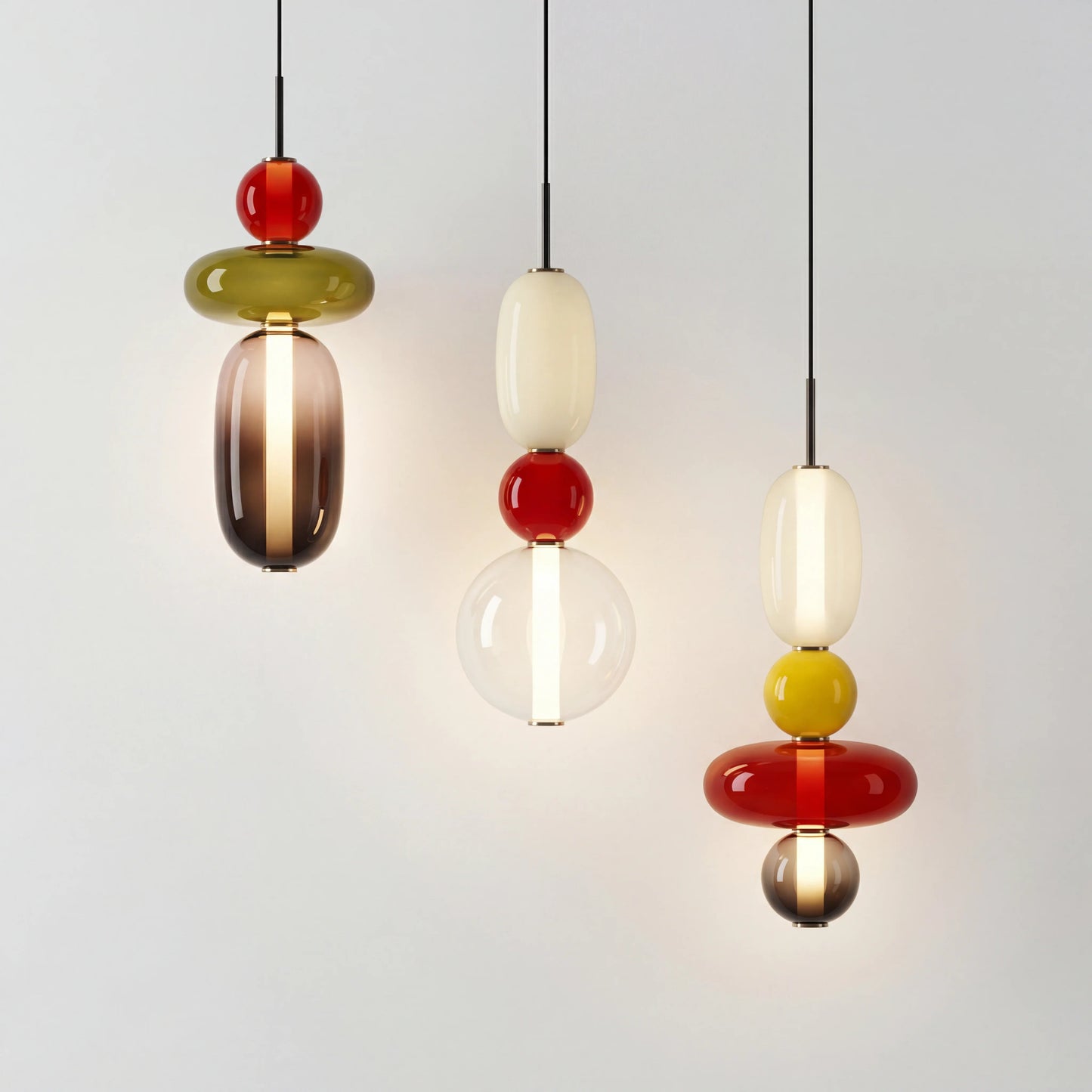 Vesa Nordic Candied Glass Pendant Light 1