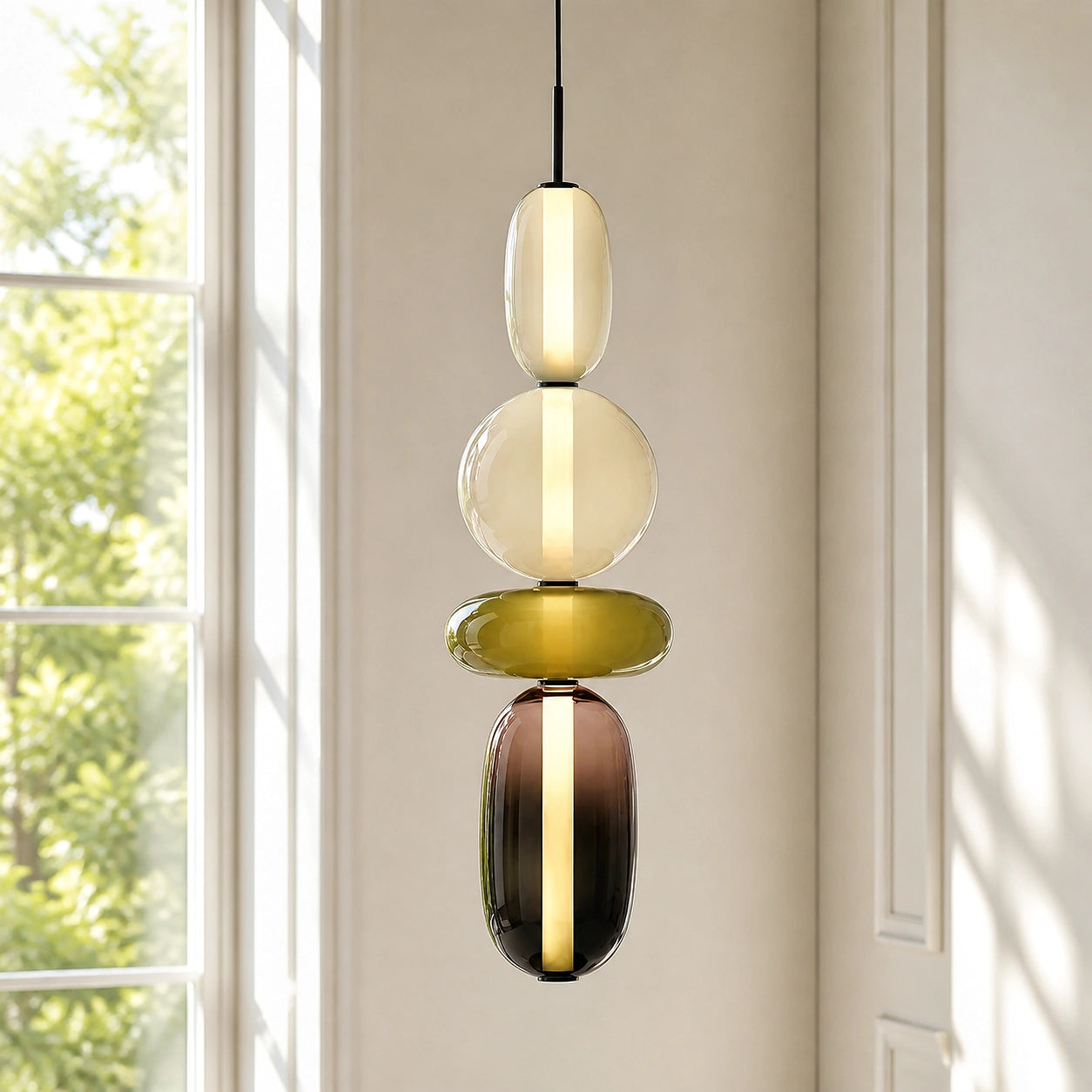 Vesa Nordic Candied Glass Pendant Light 18