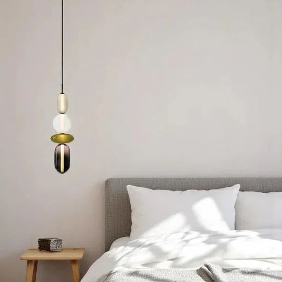 LuxRoyale Modern Glass LED Pendant Light Unique Design Hanging Lamp