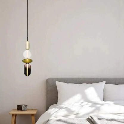 LuxRoyale Modern Glass LED Pendant Light Unique Design Hanging Lamp