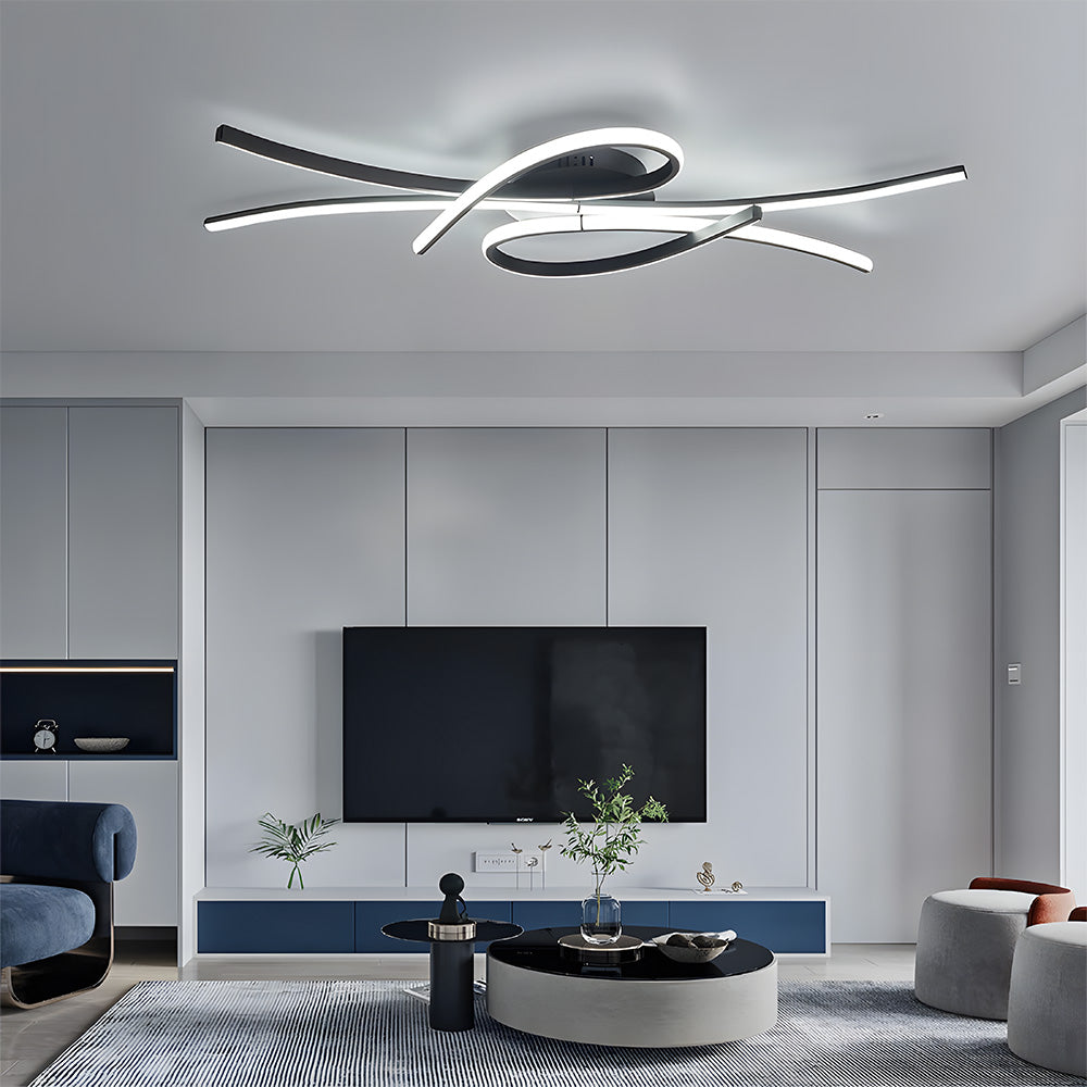 Vesina - Creative LED Ceiling Light in the Shape of Musical Notes for Living Room - Modern Design and Energy Efficient 1