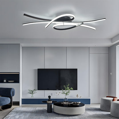 Vesina - Creative LED Ceiling Light in the Shape of Musical Notes for Living Room - Modern Design and Energy Efficient 1
