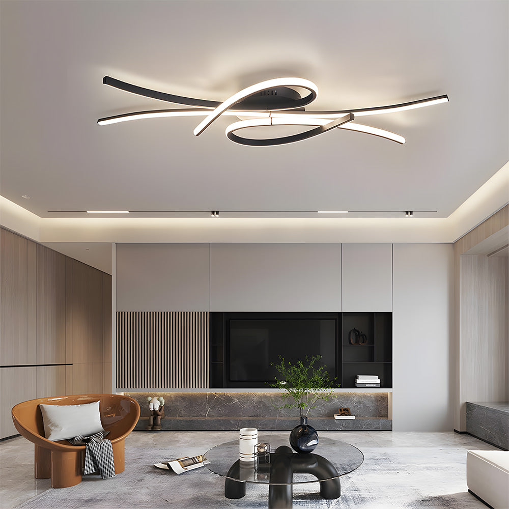 Vesina - Creative LED Ceiling Light in the Shape of Musical Notes for Living Room - Modern Design and Energy Efficient 8