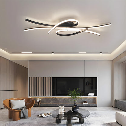 Vesina - Creative LED Ceiling Light in the Shape of Musical Notes for Living Room - Modern Design and Energy Efficient 8