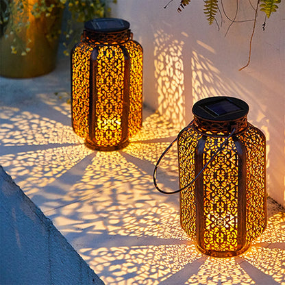 Royaleva Solar Hanging Lantern Outdoor - Vintage Pathway Light - Default Title
