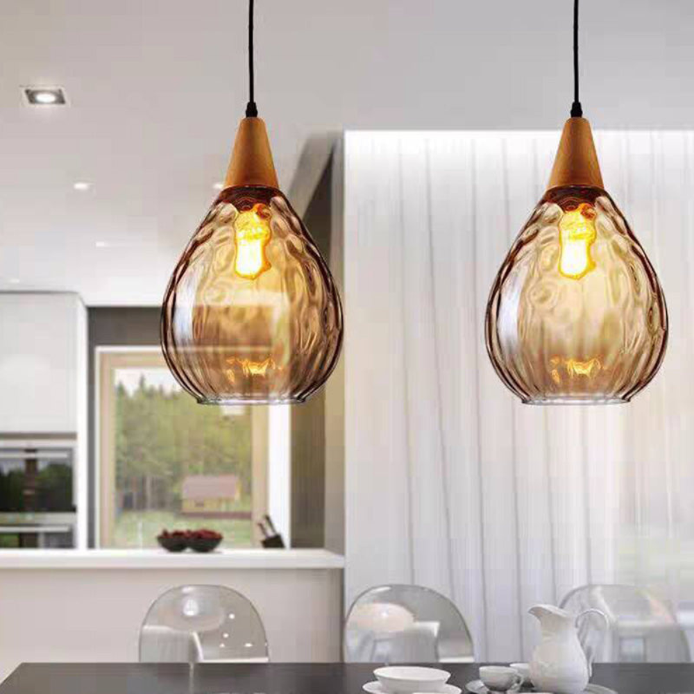 Vintage Teardrop Pendant Light | Classic Hanging Fixture for Dining Rooms and Kitchens 3