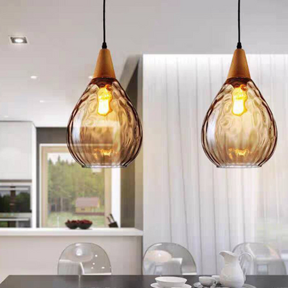 Vintage Teardrop Pendant Light | Classic Hanging Fixture for Dining Rooms and Kitchens 3