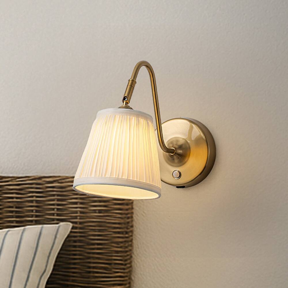 RoyaleGlow Rechargeable Battery Operated Wall Sconce with Dimmable LED & Swing Head
