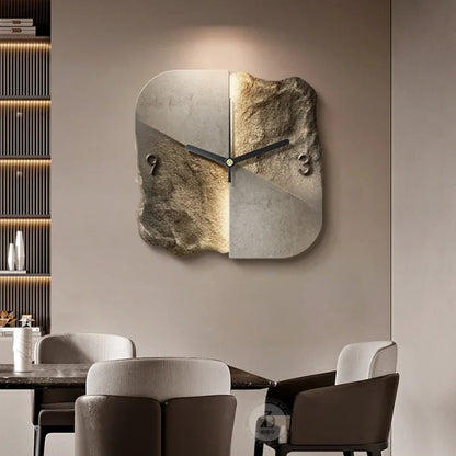 Wall Clock Modern Sandstone 3D Quartz Silent 3