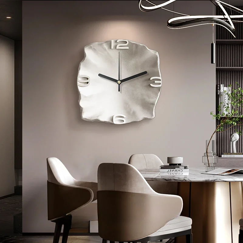 Wall Clock Modern Sandstone 3D Quartz Silent 7