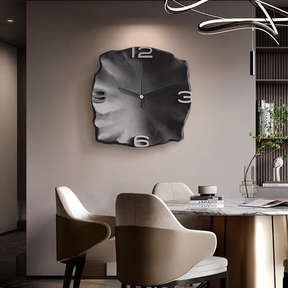 Wall Clock Modern Sandstone 3D Quartz Silent 8