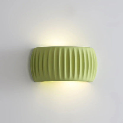 Wall Lamp Resin 9.5 in Soft Cream Indoor Bedroom Hallway Accent Lighting Modern Minimalist | Thomler 3