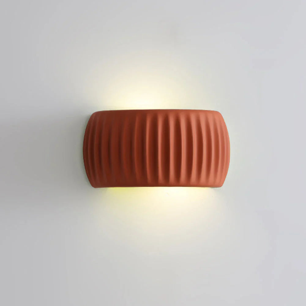Wall Lamp Resin 9.5 in Soft Cream Indoor Bedroom Hallway Accent Lighting Modern Minimalist | Thomler 8
