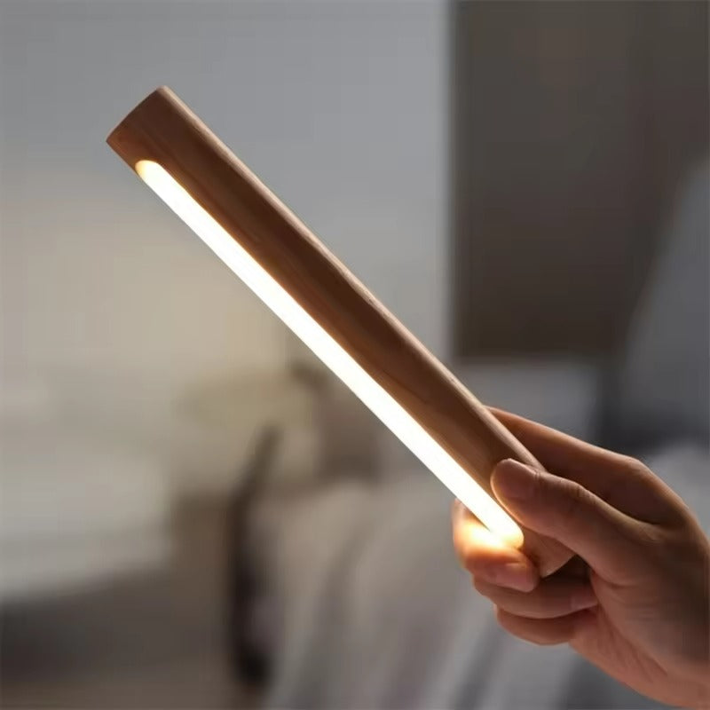 Wall Sconce Light 9W LED 1200 Lumens Wood Metal Chrome Finish