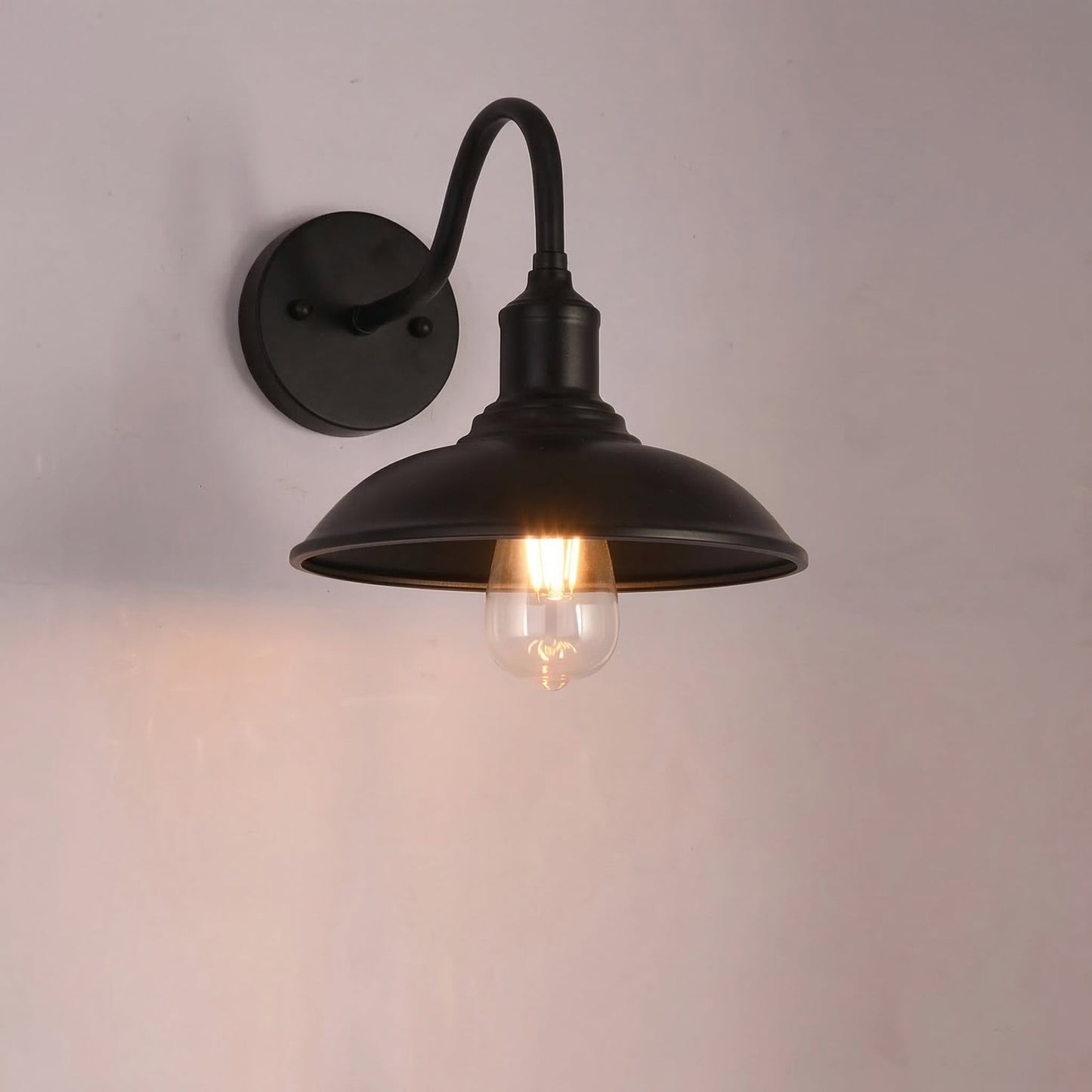 Wall Sconce Wrought Iron E27 Matte Black Industrial Indoor Light