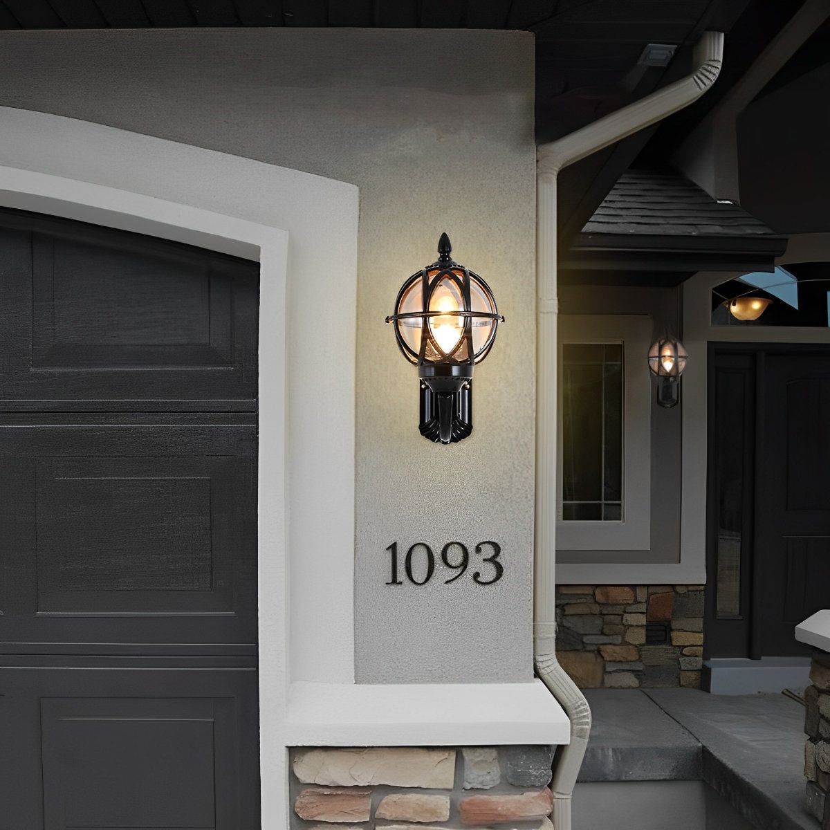 Wall Sconce – Black and Bronze, Retro Aluminum for the Garden, Sunroom, or Exterior Wall 3