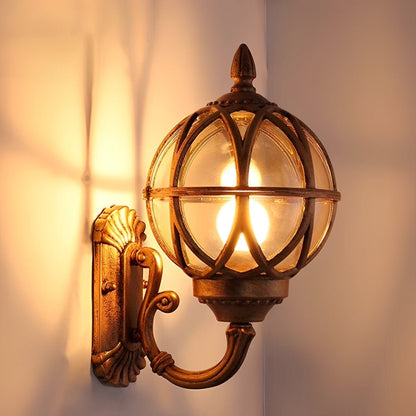 Wall Sconce – Black and Bronze, Retro Aluminum for the Garden, Sunroom, or Exterior Wall 6