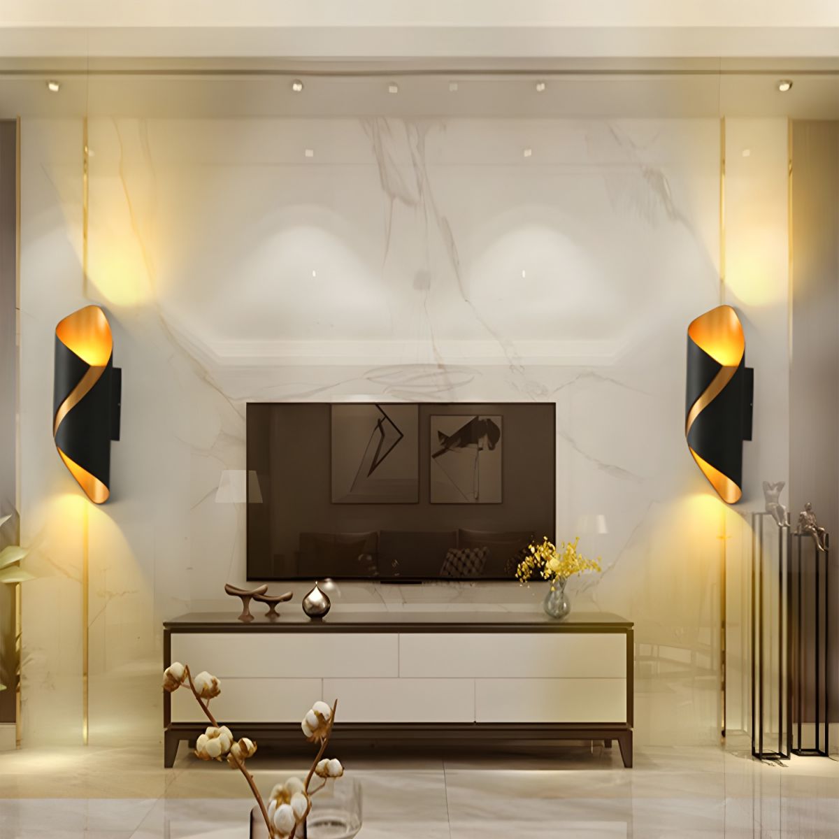 Wall Sconces Curved LED | Modern Wall Light
