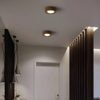 Walnut Wood LED Ceiling Spotlight 2