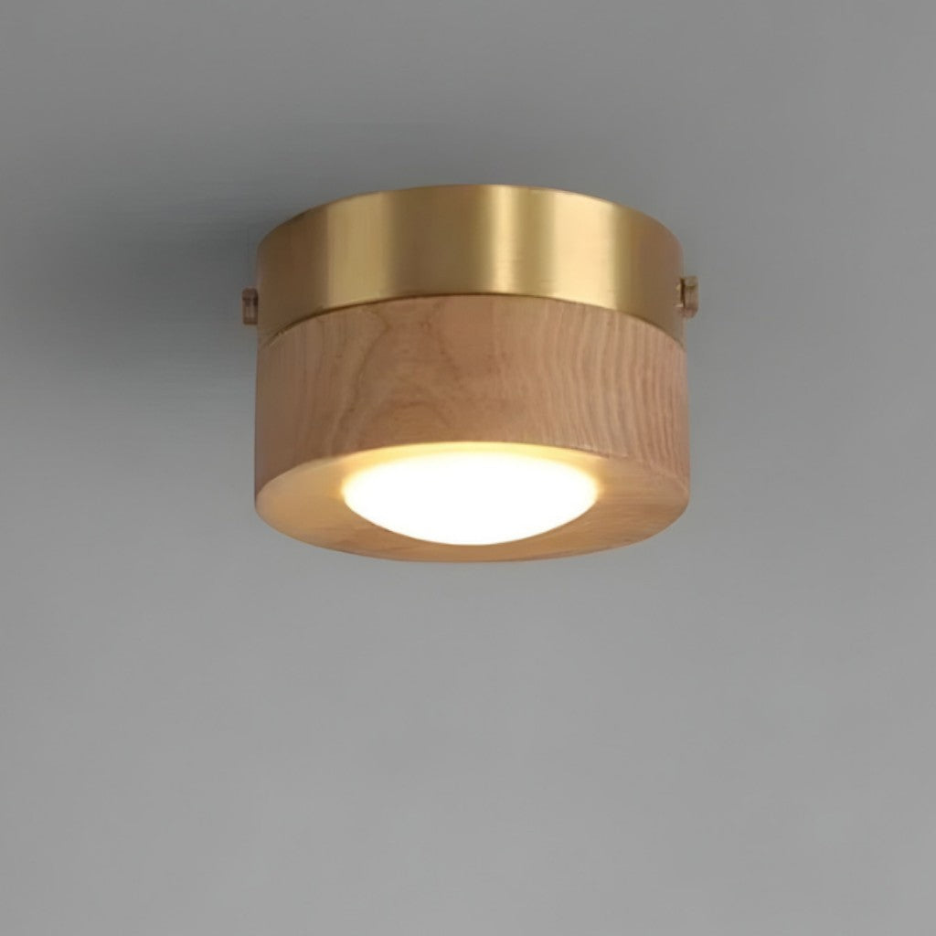 Walnut Wood LED Ceiling Spotlight 6
