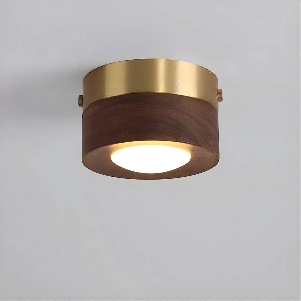 Walnut Wood LED Ceiling Spotlight 8