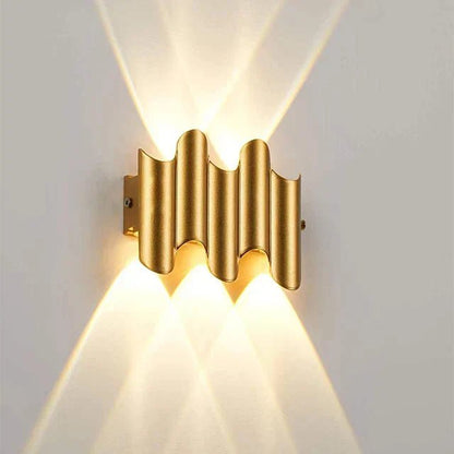 Wave LED Up Down Wall Sconce 6