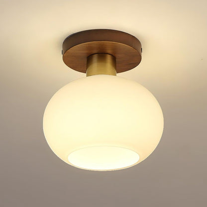White Shell Ceiling Lamp 0