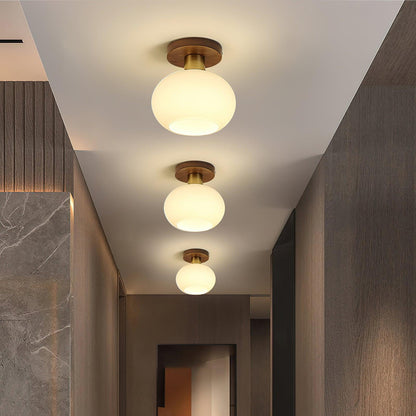 White Shell Ceiling Lamp 2
