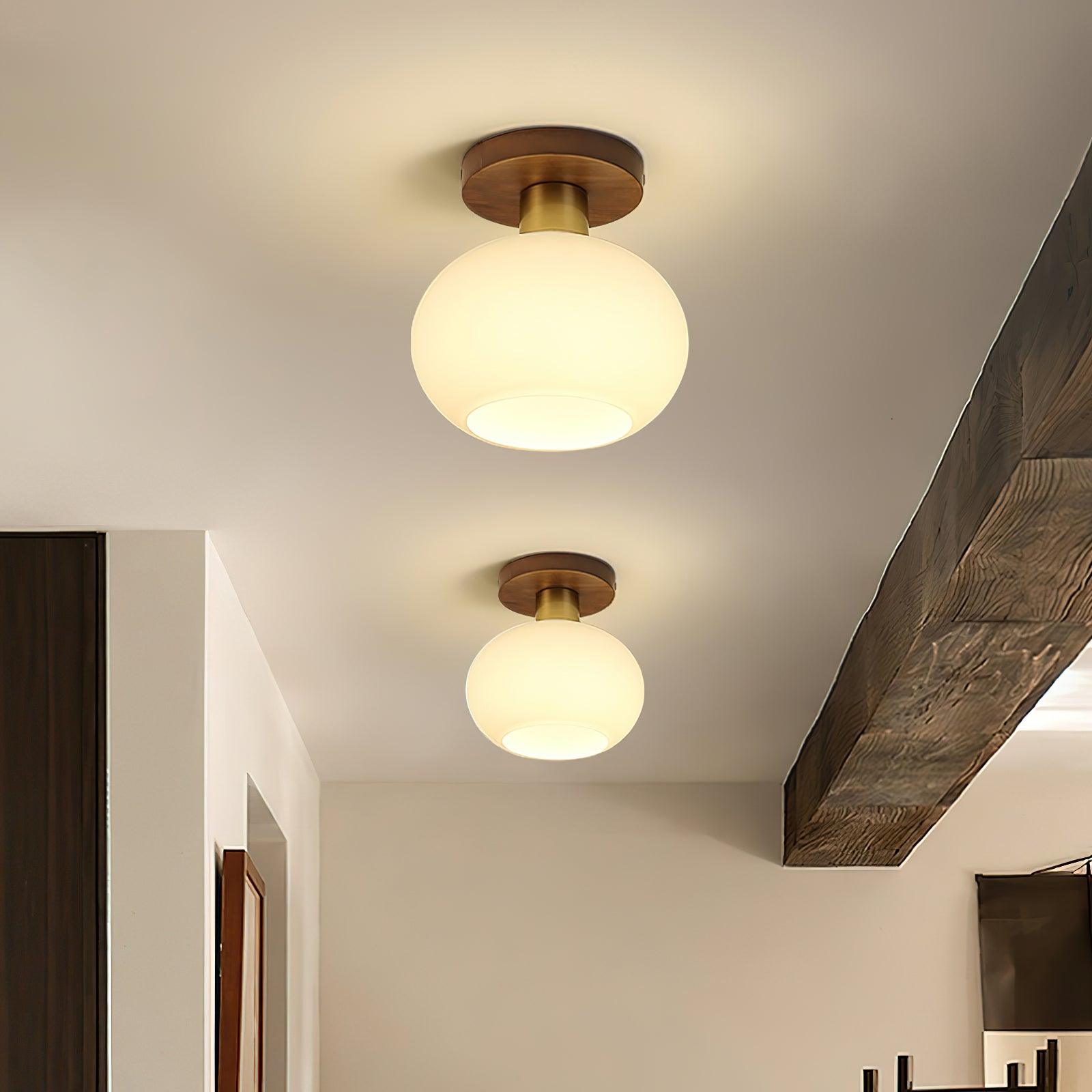 White Shell Ceiling Lamp 4