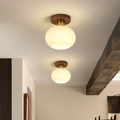 White Shell Ceiling Lamp 4
