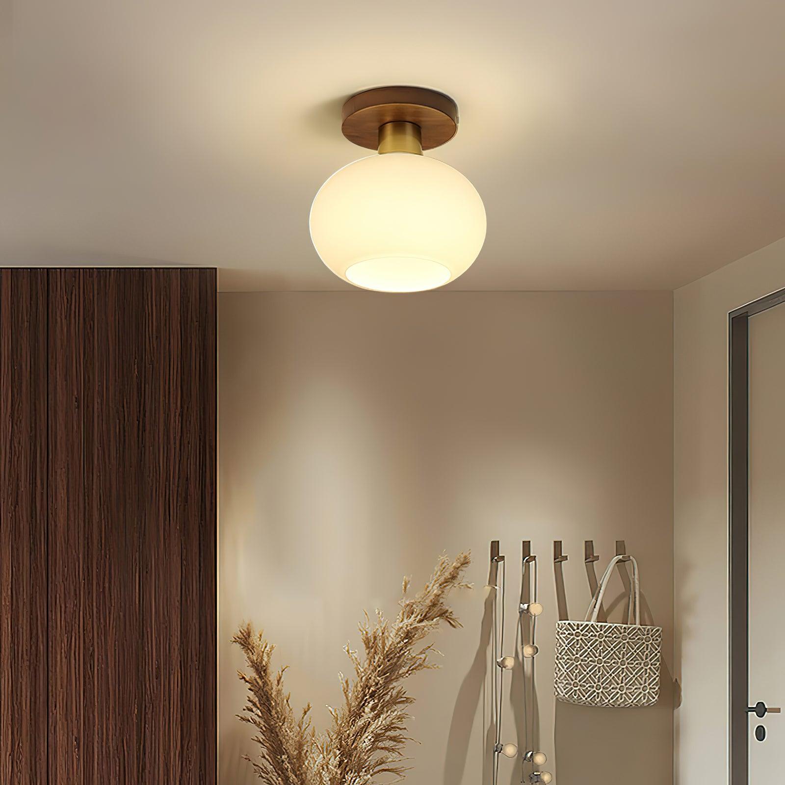 White Shell Ceiling Lamp 5