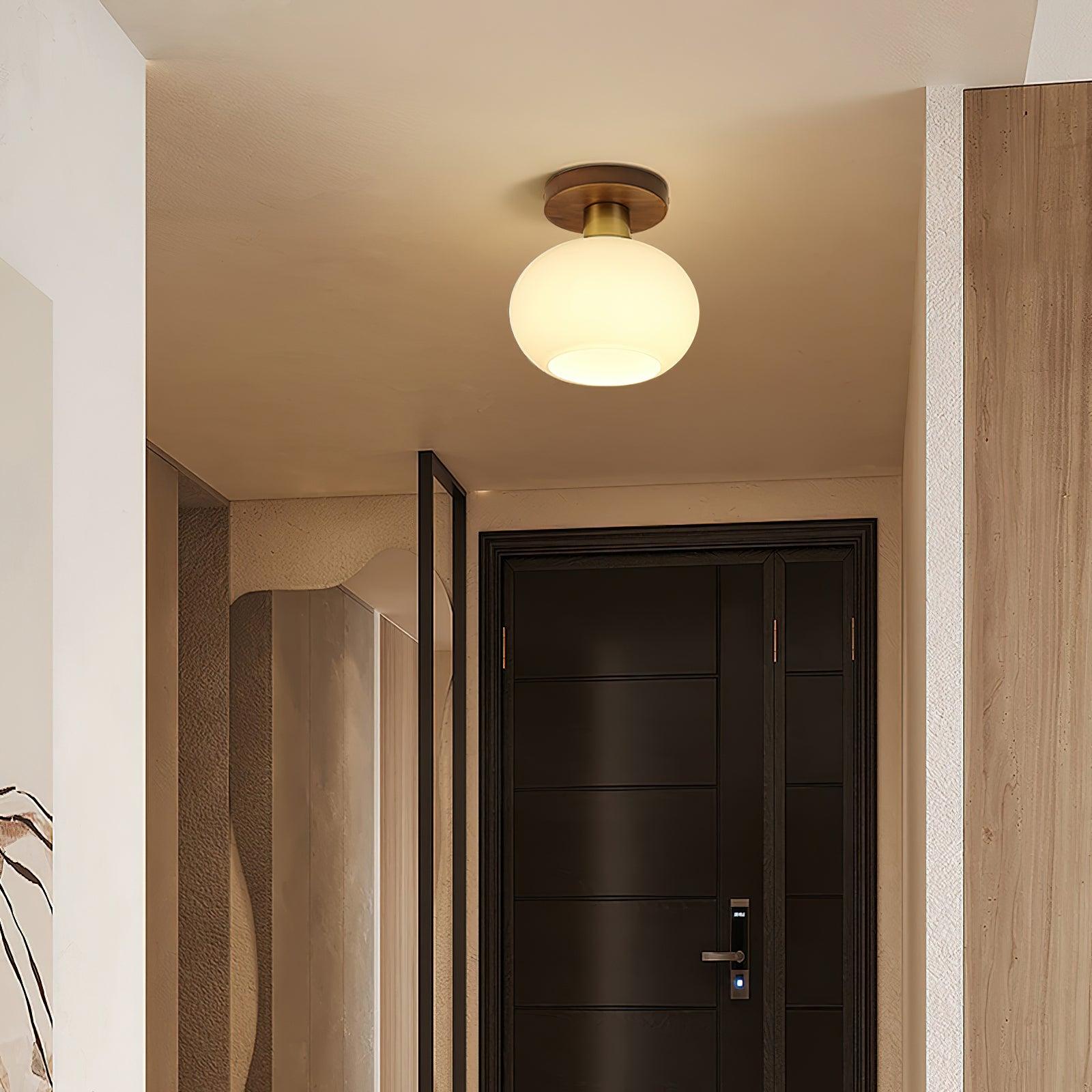 White Shell Ceiling Lamp 6