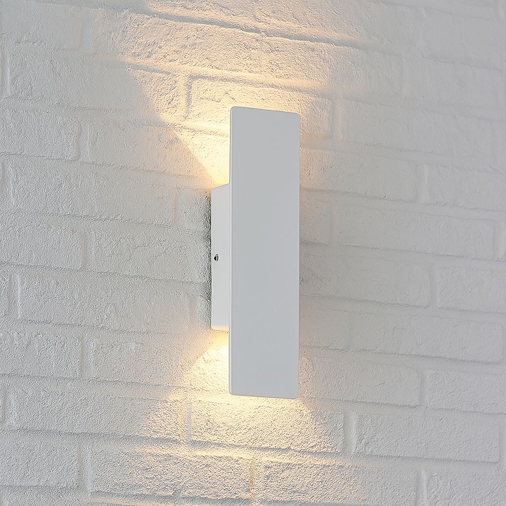 White Weatherproof LED Wall Lights - Outdoor Style and Durability 0