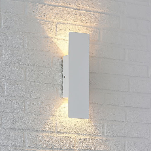 White Weatherproof LED Wall Lights - Outdoor Style and Durability 0
