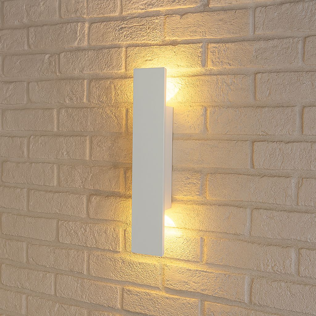 White Weatherproof LED Wall Lights - Outdoor Style and Durability 2