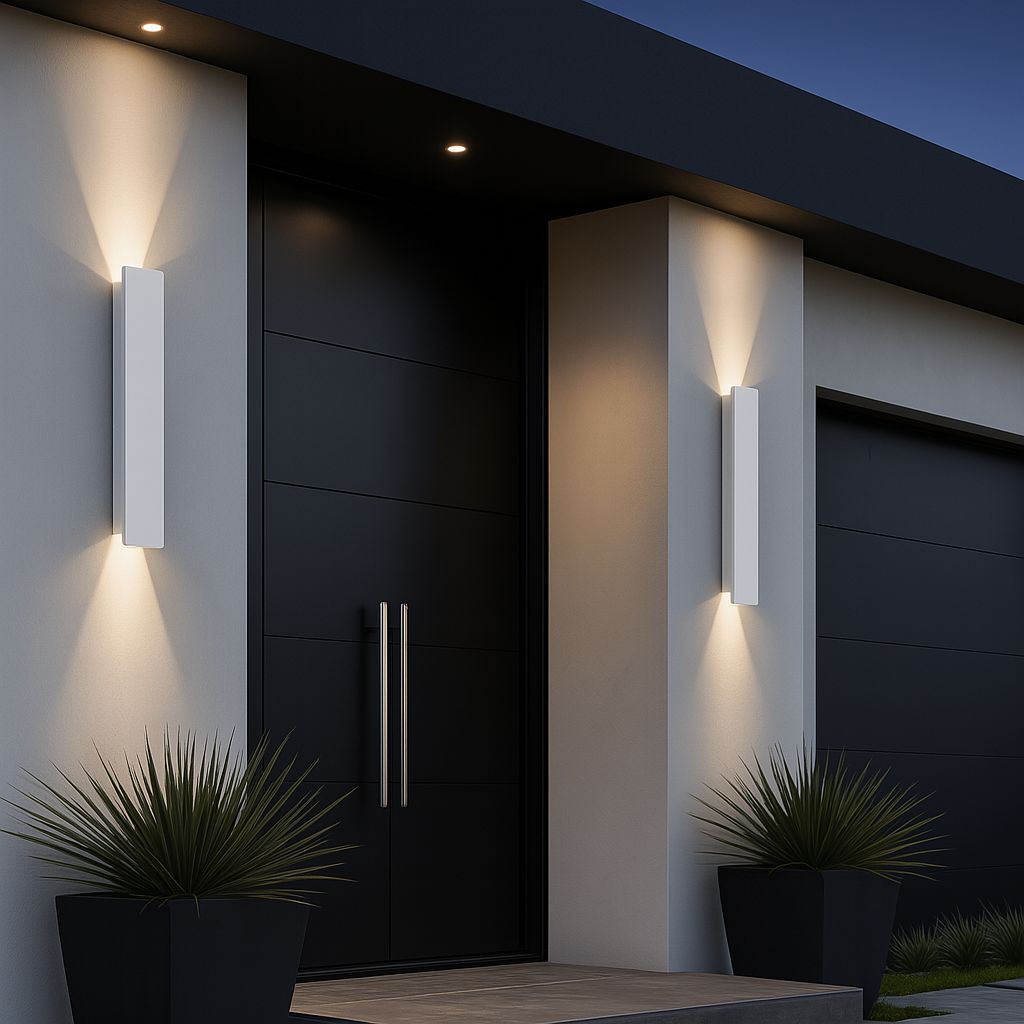 White Weatherproof LED Wall Lights - Outdoor Style and Durability 3