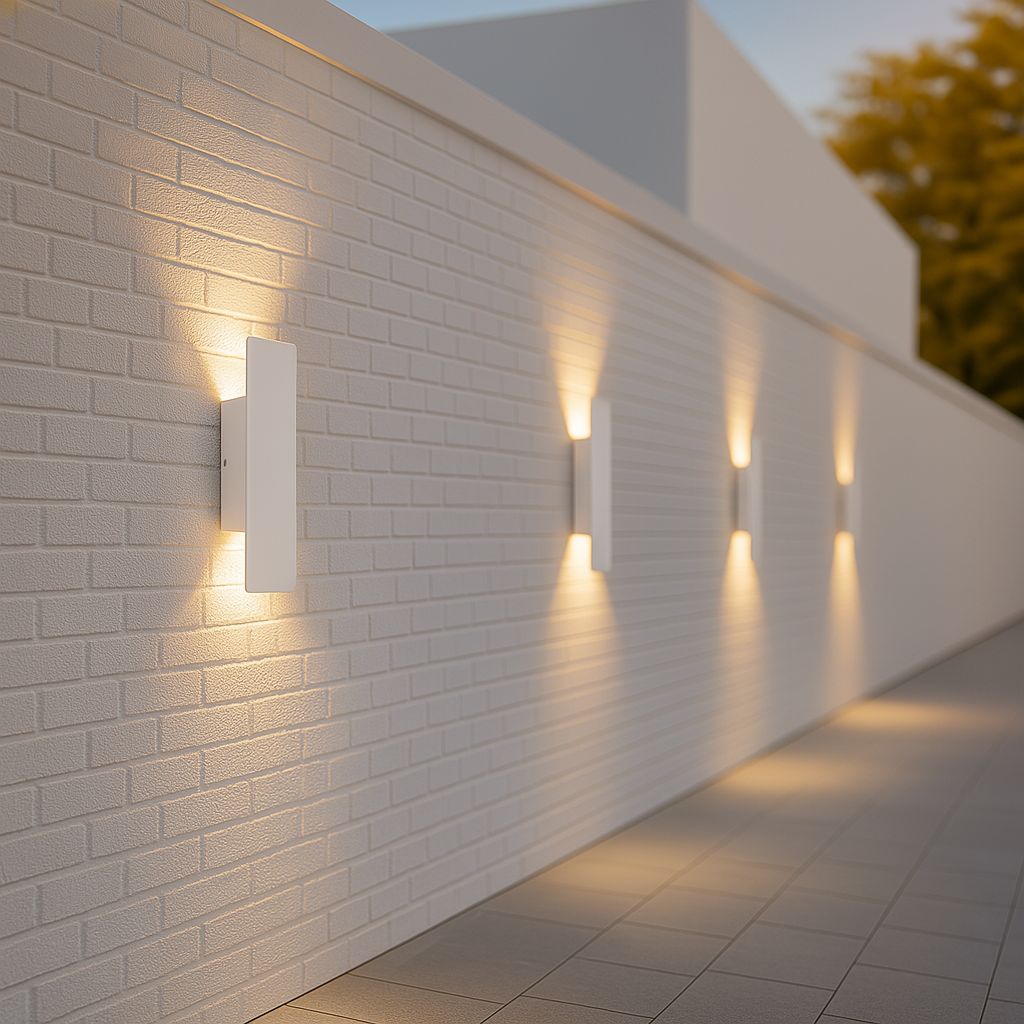 White Weatherproof LED Wall Lights - Outdoor Style and Durability 6