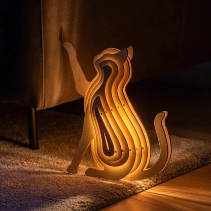 LuxRoyale Wooden Animal Light 3D Lamp For Home Decor