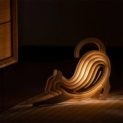 LuxRoyale Wooden Animal Light 3D Lamp For Home Decor