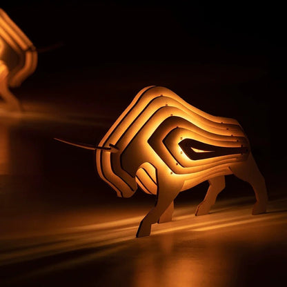 LuxRoyale Wooden Animal Light 3D Lamp For Home Decor