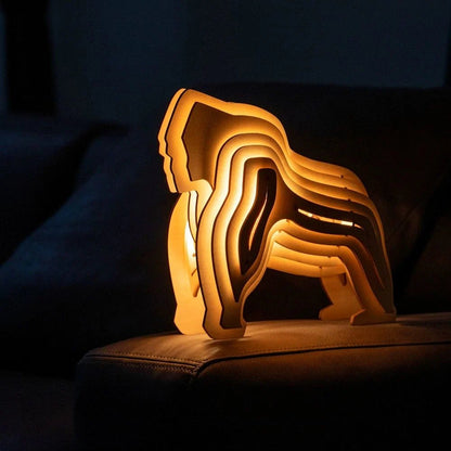 LuxRoyale Wooden Animal Light 3D Lamp For Home Decor