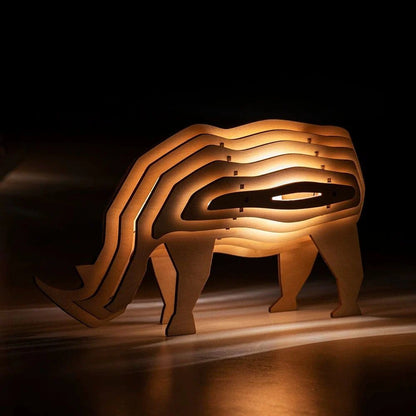 LuxRoyale Wooden Animal Light 3D Lamp For Home Decor