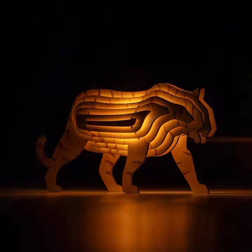 LuxRoyale Wooden Animal Light 3D Lamp For Home Decor