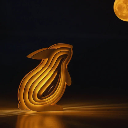 LuxRoyale Wooden Animal Light 3D Lamp For Home Decor