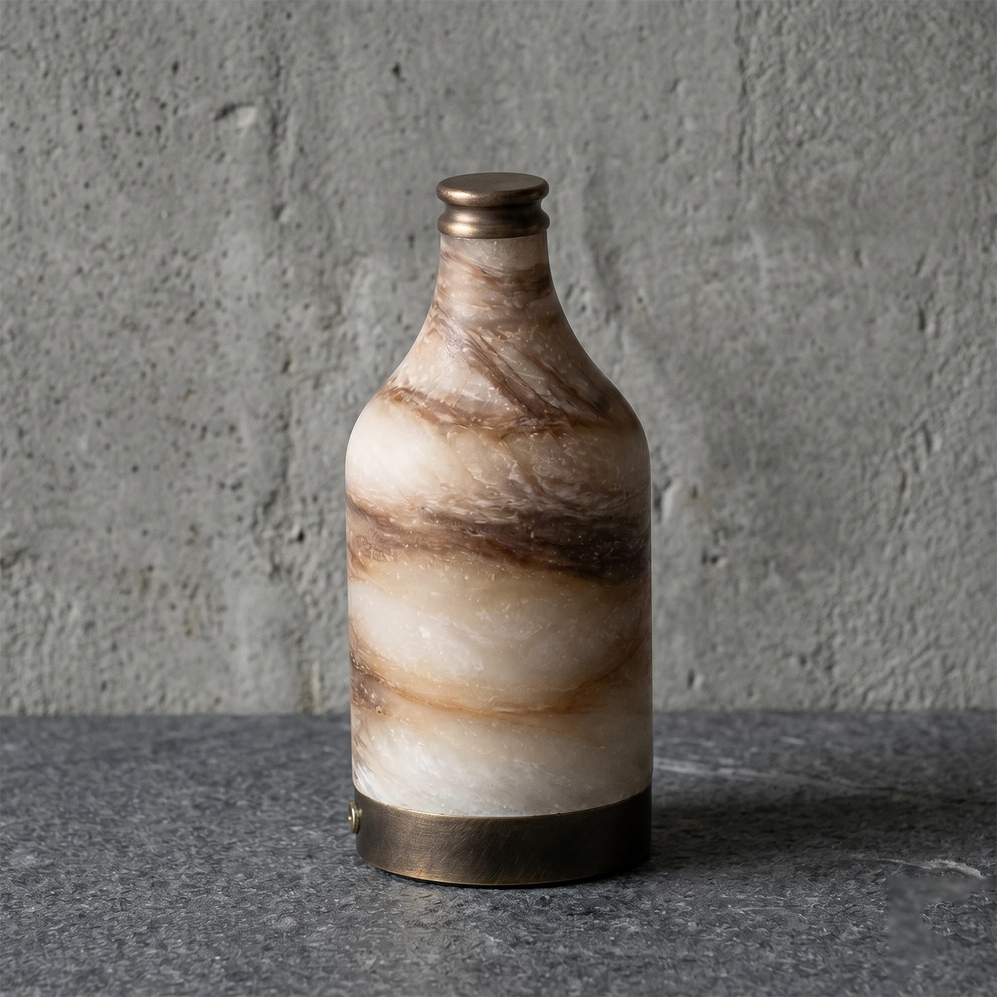Wine Bottle Alabaster Table Lamp 2