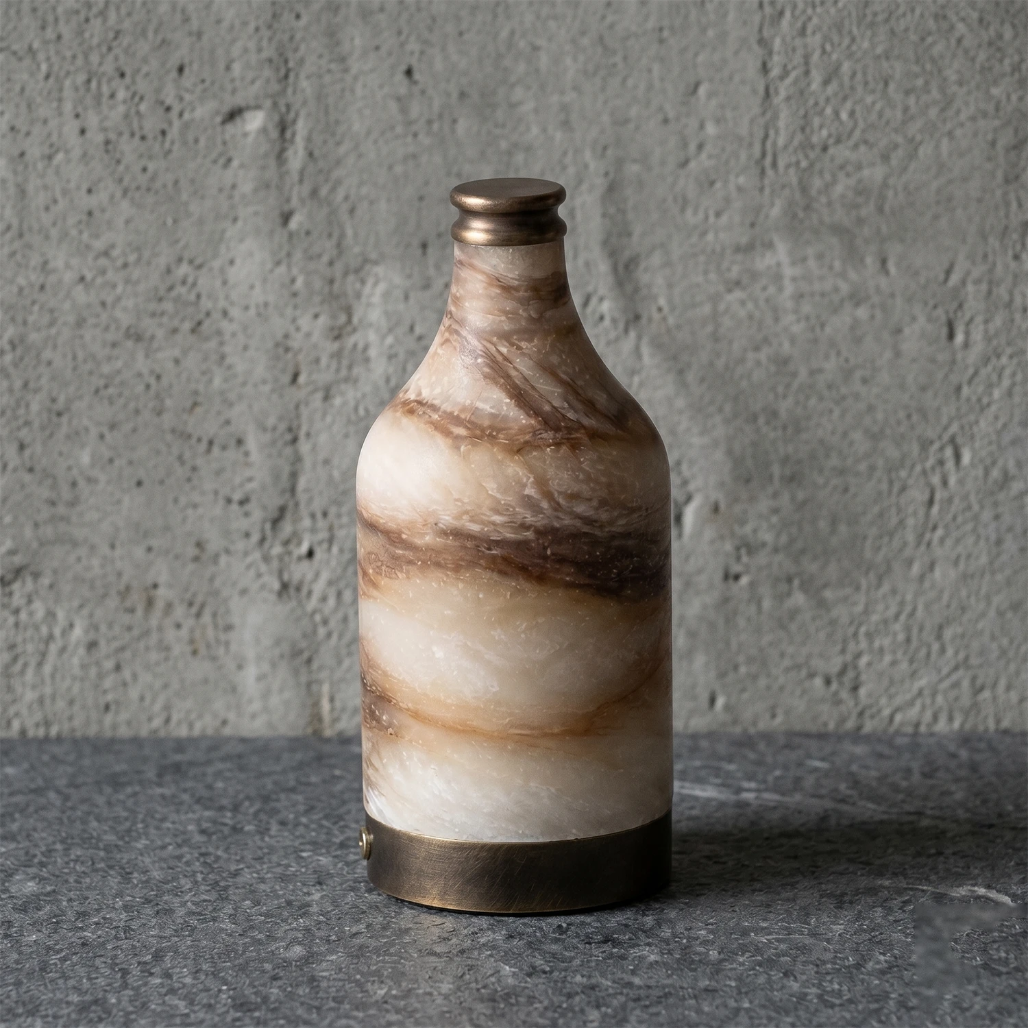 Wine Bottle Alabaster Table Lamp 2