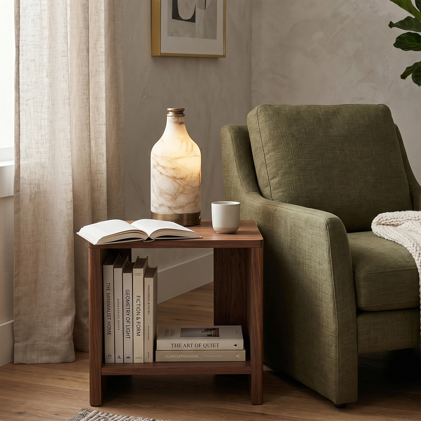 Wine Bottle Alabaster Table Lamp 3
